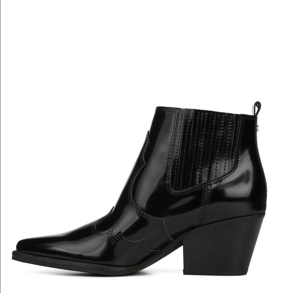 Winona Patent Leather Western Ankle Boots - Picture 2 of 7